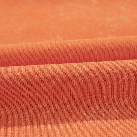 Orange Casual Women's Lantern Sleeve Button Half Placket Loose Sweatshirt - Picture 9 of 11